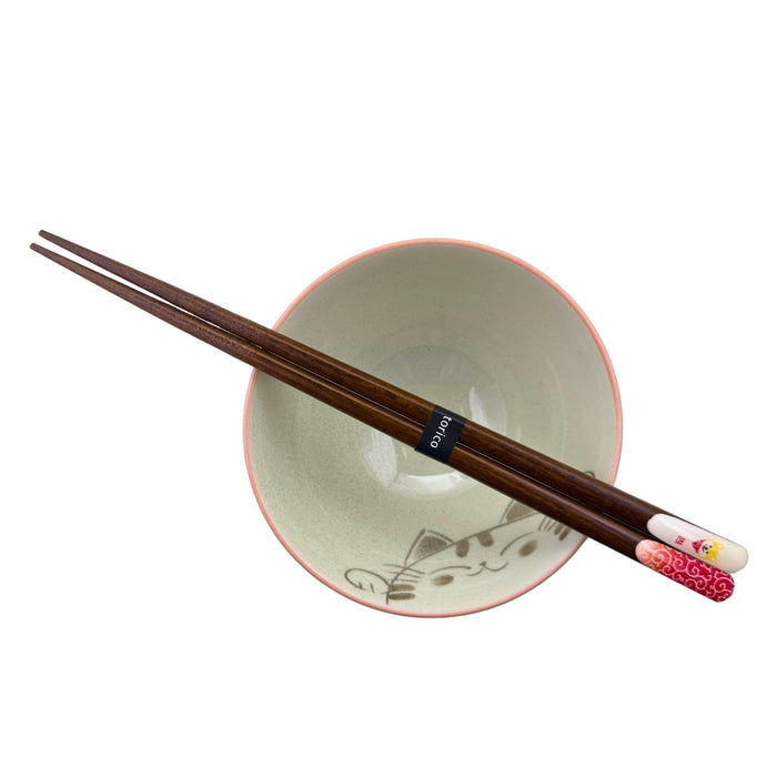 "Yellow Shiba and Red Seigaiha" Chopsticks - Kiiro Shiba to Aka Seigaiha Hashi (黄色柴と赤青海波箸)