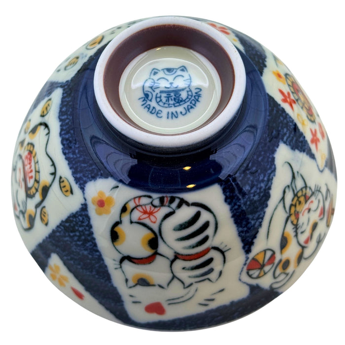 "Blessings of the Beckoning Cat" Bowl - Maneki Neko no Megumi Wan (招き猫の恵み碗)