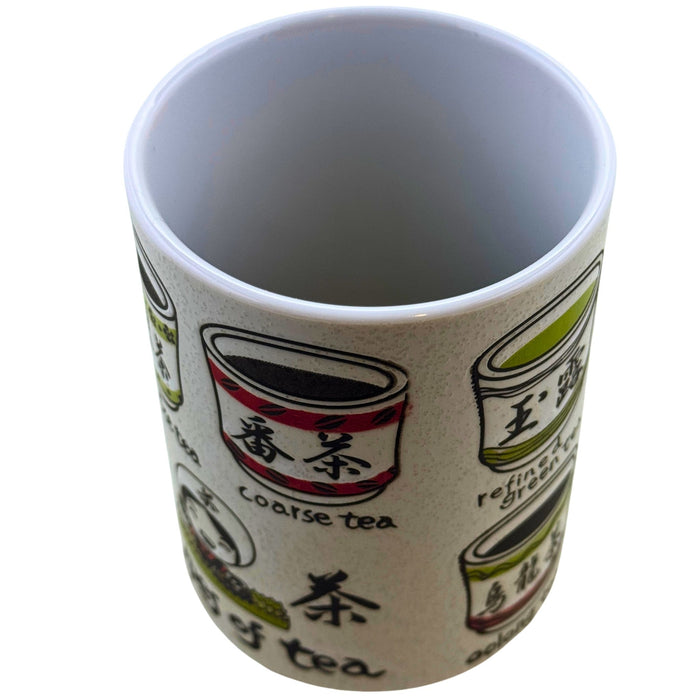 "Varieties of Japanese Tea" Cup - Nihon no Ocha Shurui Kappu (日本のお茶種類カップ)