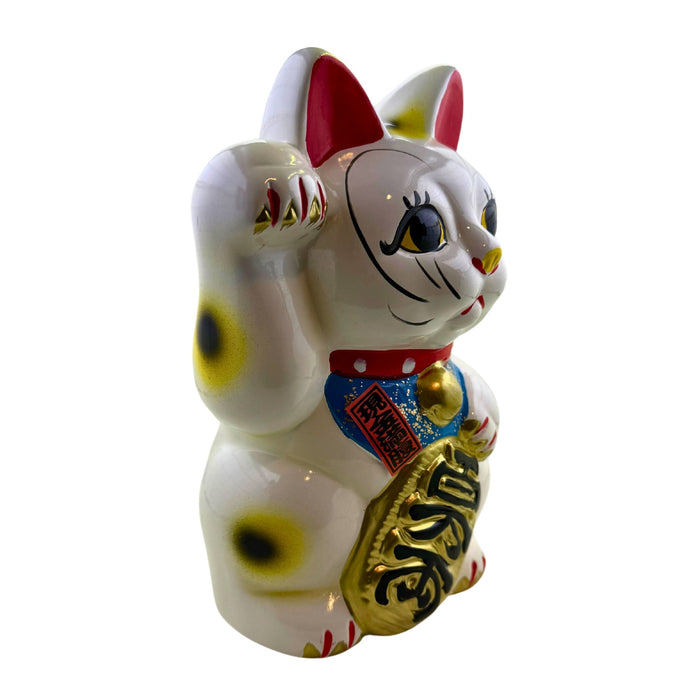 "White Beckoning Cat Companion" Ornament- Shiroi Maneki Neko no Tomo (白い招き猫の友)