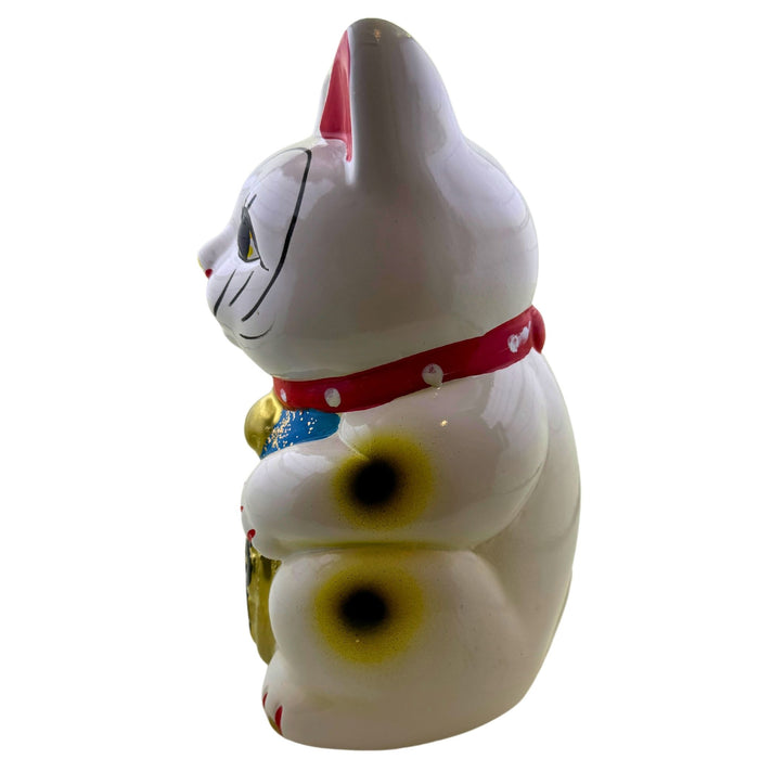 "White Beckoning Cat Companion" Ornament- Shiroi Maneki Neko no Tomo (白い招き猫の友)