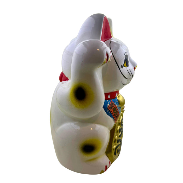 "White Beckoning Cat Companion" Ornament- Shiroi Maneki Neko no Tomo (白い招き猫の友)