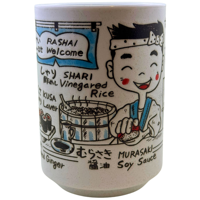 "Blue Sushi Masterpiece" Cup - Aoi Sushi Meisho Kappu (青い寿司名匠カップ)