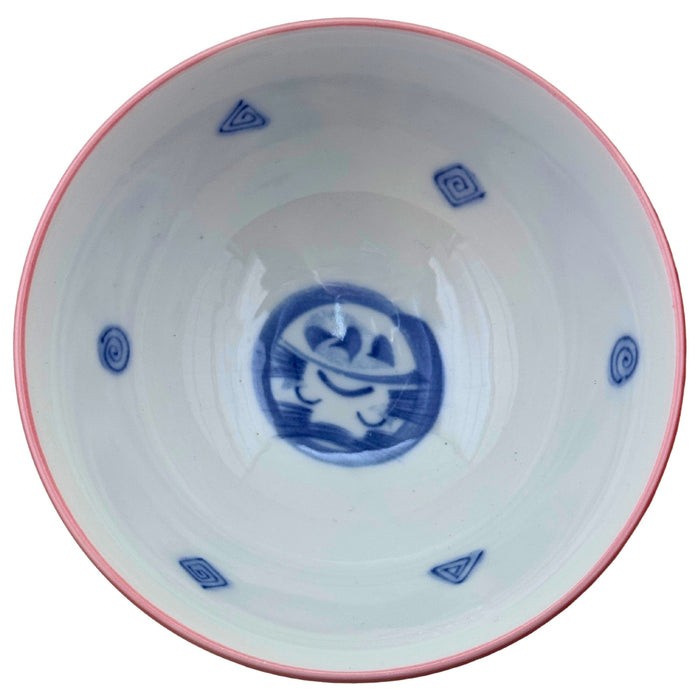 "Daruma Good Fortune" Bowl - Daruma Fukuju Wan (達磨福寿碗)