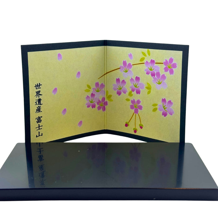 "Cherry Blossom Blizzard Fuji" Ornament - Sakura Fubuki Fuji (桜吹雪富士)