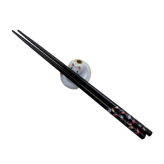 "Happy Beckoning Cat" Chopstick Rest - Shiawase Maneki Neko Hashioki (幸せ招き猫箸置き)