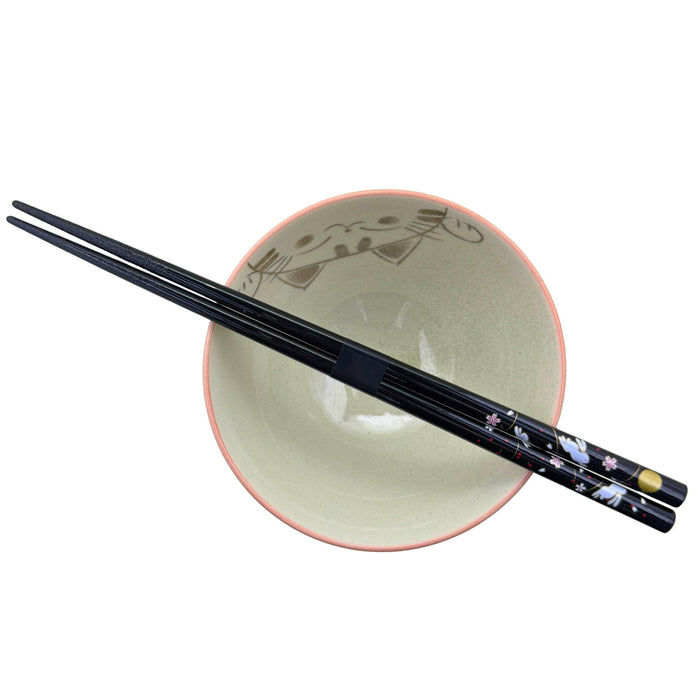 "Bunny and Cherry Blossoms" Chopsticks - Usagi no Sakura (うさぎの桜)