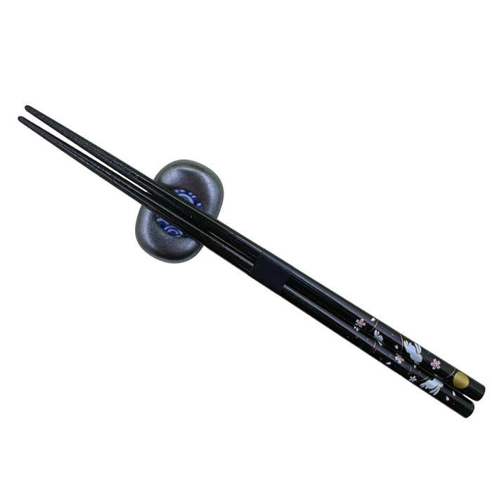 "Bunny and Cherry Blossoms" Chopsticks - Usagi no Sakura (うさぎの桜)