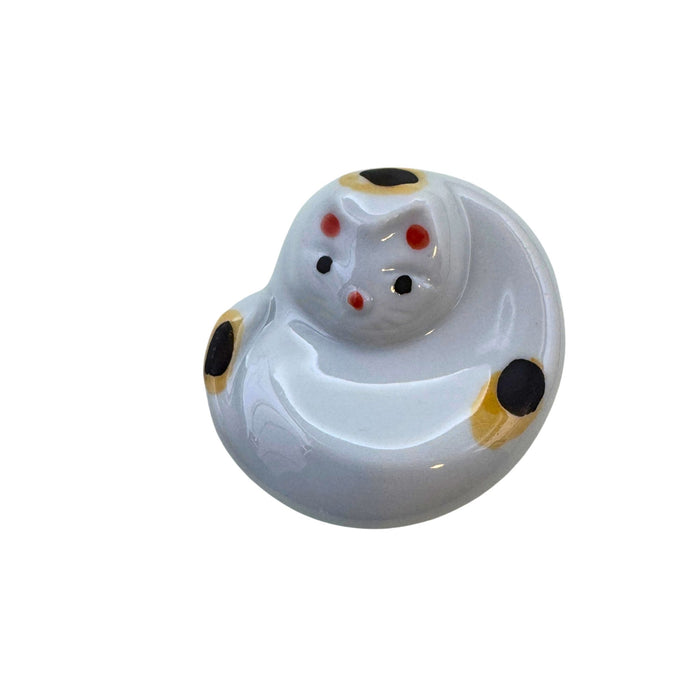 "Happy Beckoning Cat" Chopstick Rest - Shiawase Maneki Neko Hashioki (幸せ招き猫箸置き)