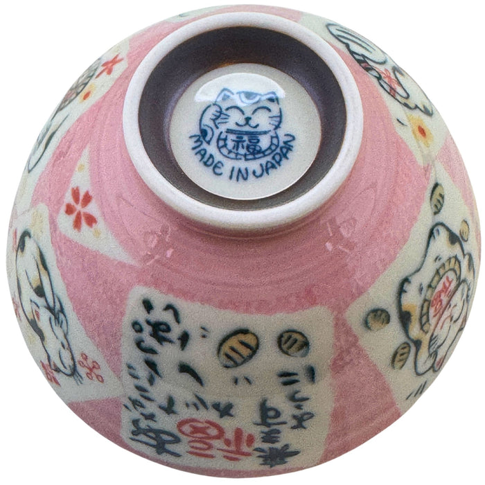 "Fortune Cat's Blossom" Bowl - Fukuin Neko no Hana Wan (福音猫の花碗)