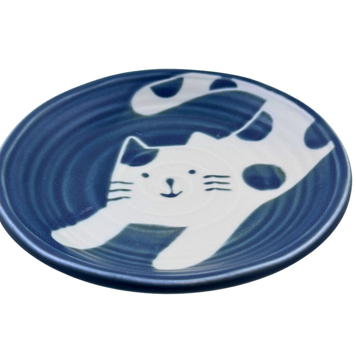 "Dancing Cat" Plate - Odoru Neko no Sara (踊る猫の皿)