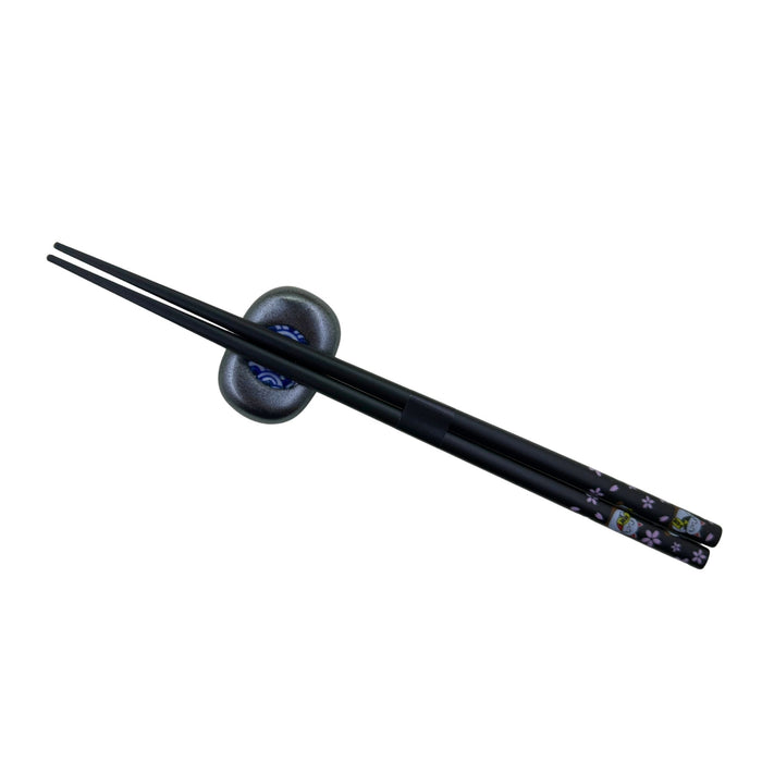 "Beckoning Cat Cherry Blossoms" Chopsticks - Maneki Neko no Sakura (招き猫の桜)